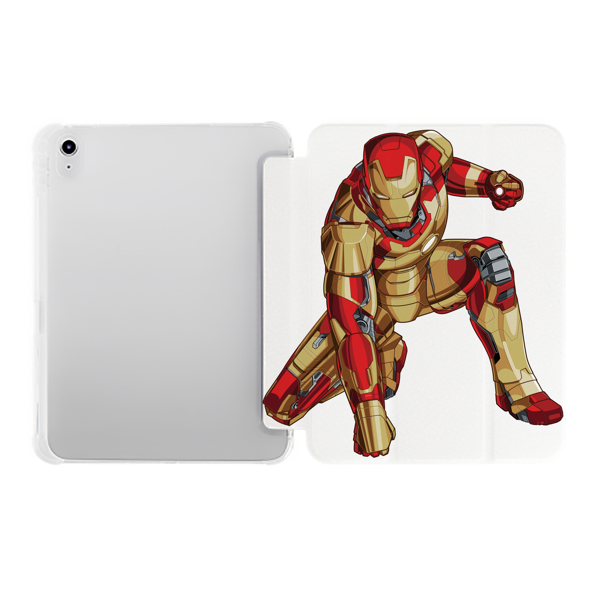 （画像用） アベンジャーズ The Avengers IPad ケース ペン収納付き 三つ折りスタンド PUレザー×シリコン 対応機種9.5/10.5/10.9インチ